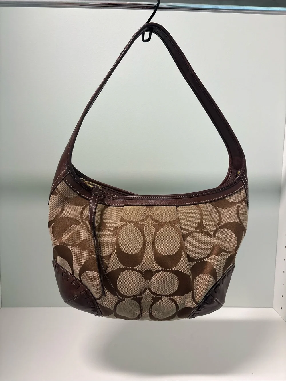 Coach 12227 Ergo Pleated Signature Shoulder Bag